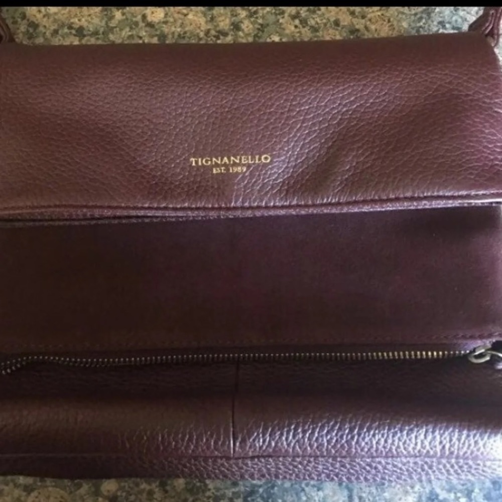 Burgundy Authentic Tignanello Pocketbook
